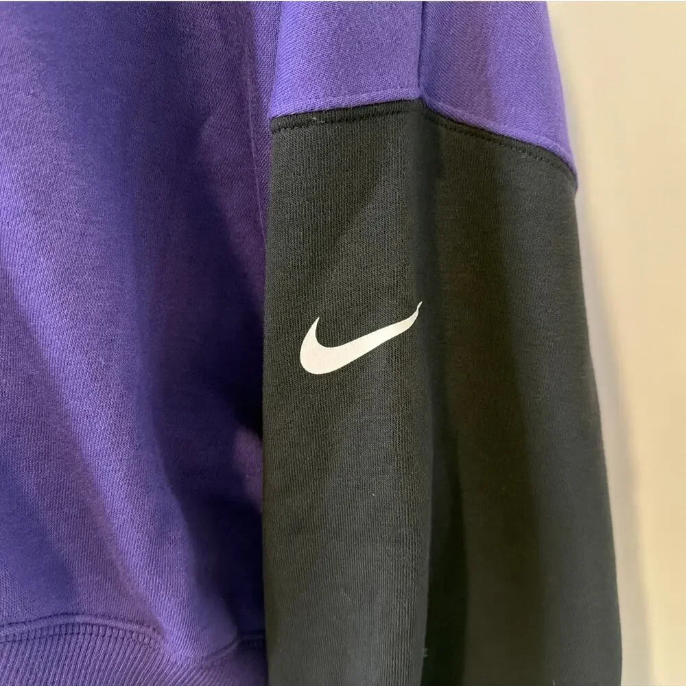 NWT Nike Baltimore Ravens Crewneck Sweatshirt, Purple and Black, Women's Medium